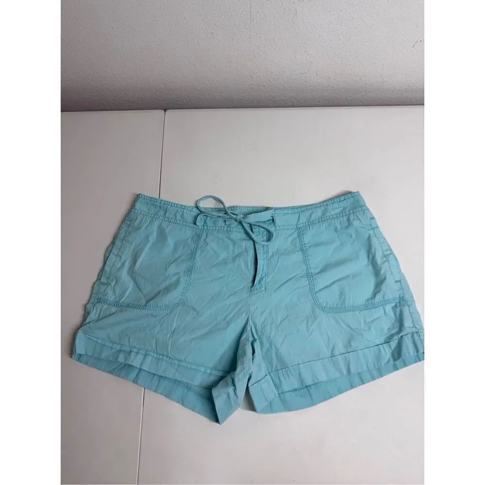 Old Navy Women’s Sky Blue Safari Shorts Size 16 Drawstring See Description